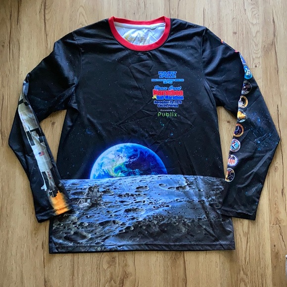 ProjectApollo, NASA,SpaceCoastMarathon CocoaFL,woman’sLarge,soft,great graphics! - Picture 2 of 12